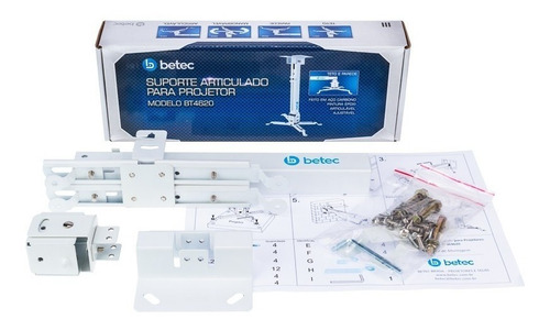 Imagem 7 de 7 de Suporte De Teto E Parede Para Projetor Universal - Betec