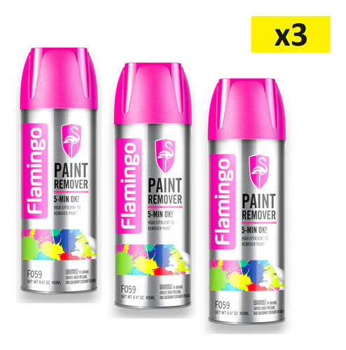 Removedor Pintura Aerosol, Reja, Porton, Hierro - F059 Pak 3