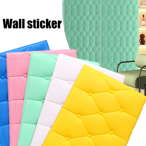 5 Pzs De Calcomanías Amarillas Autoadhesivas Para Pared