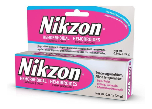  Nikzon Hemorroidal Cream, Crema Alivio Del Dolor Inflamación Fragancia Neutro Tipo De Envase Bote