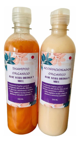 Shampoo Aloe Verá & Ortiga Orgánico 100% Natural