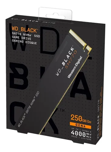 comprar Disco Solido 250gb Western Digital Black M2 Sn770 Nvme Gtia.