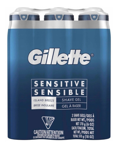 Gel Para Afeitar Gillette Sensible