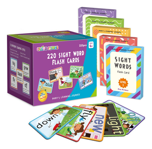 Tarjetas Flash Con Imágenes Y Movimientos Para Aprendizaje,