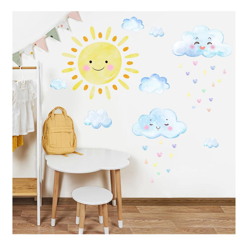 Grandes Calcomanías De Pared Del Sol, Calcomanías De Pared Y