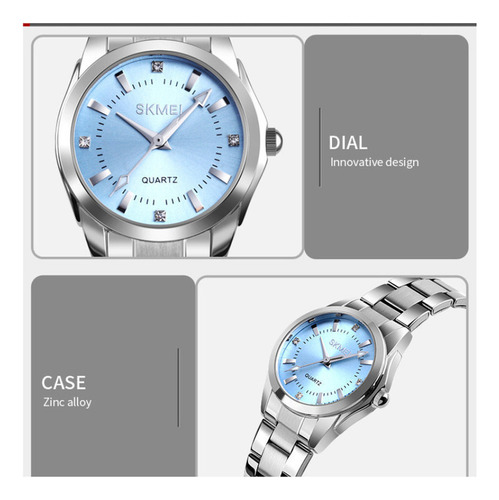 Reloj De Cuarzo Inoxidable Analógico De Moda Skmei 1620