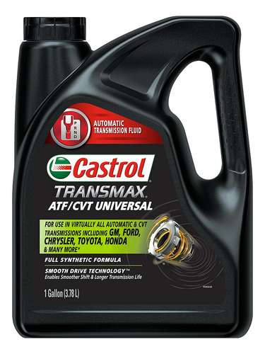Líquido De Transmisión Castrol Transmax Atf/cvt, 1 Galón (3,