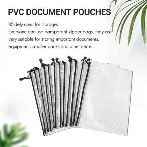 Bolsa Para Archivar 12 Piezas Con Cremallera, Tamaño A4, Bol