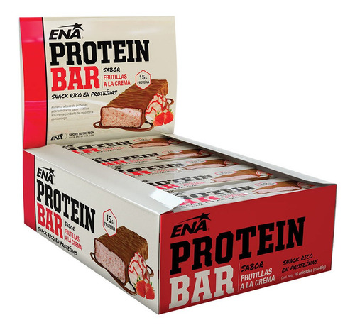Protein Bar Ena Caja X 16 Un. Barras De Proteina