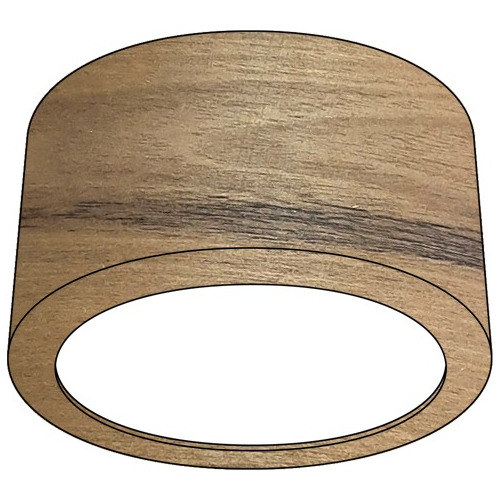 Lampara Techo Plafon 24x15cm Madera G2