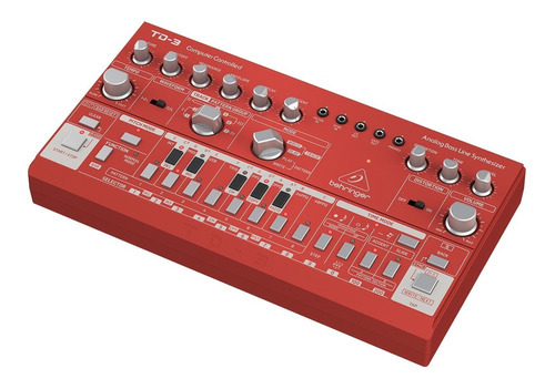 Behringer TD-3-RD Sintetizador Análogo Secuenciado Dj Rap Color Rojo