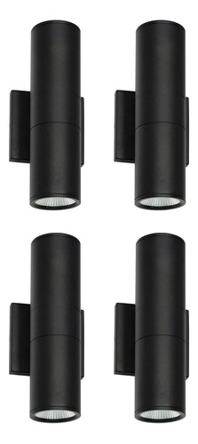 Lampara Pared Led Moderna 12  20 W Interior Exterior + Negro