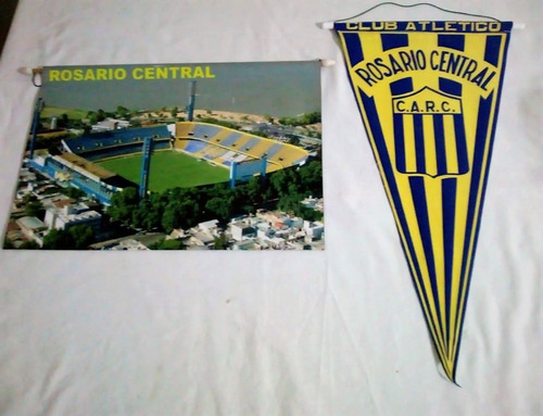 Banderin Club Rosario Central Decada Del 70 Y Banner Cancha