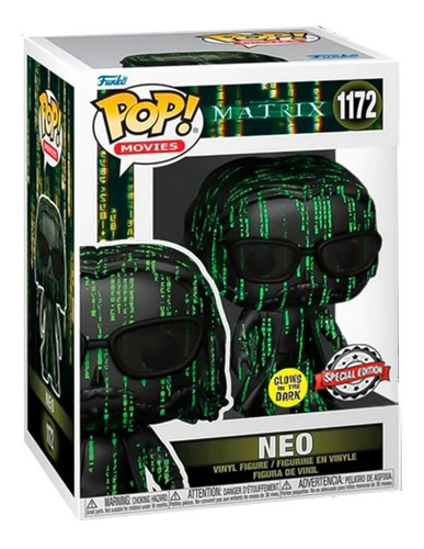 Funko Pop Matrix Neo Dentro Matrix Brilla Oscuridad 1172