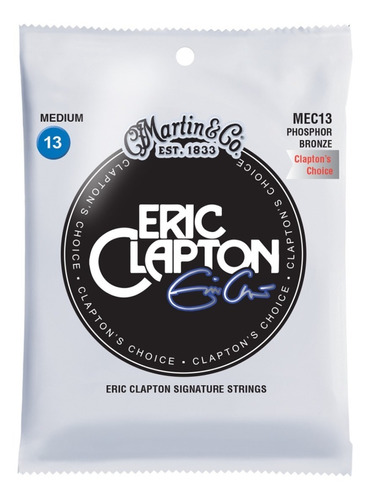 Martin Cordas Violão 013.056 Phos Bronze Eric Clapton Medium