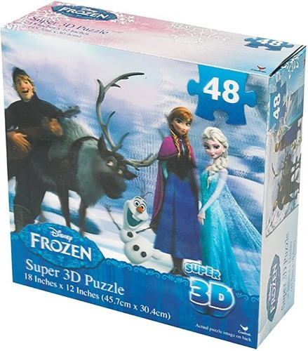 Disney Frozen Super 3d Puzzle (48 piezas) Estilos Pueden V.