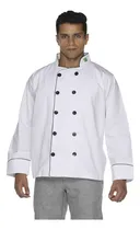 Comprar Dolmã Chef Masculino Duplo Abotoamento Com Bandeira.