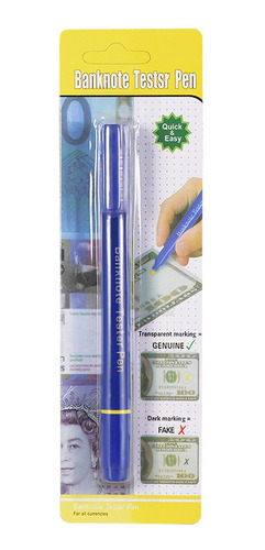 Imagen 3 de 9 de Portátil Mini Billete Tester Pluma Falsa Detector De Dinero