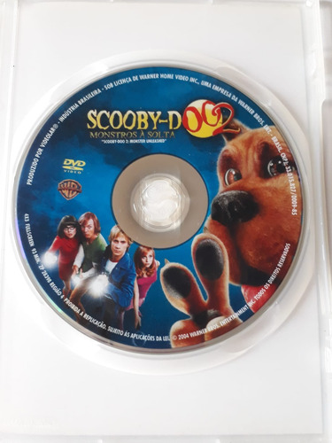 Dvd Scooby Doo 2 - Monstros À Solta (2004) - Original (Usado)