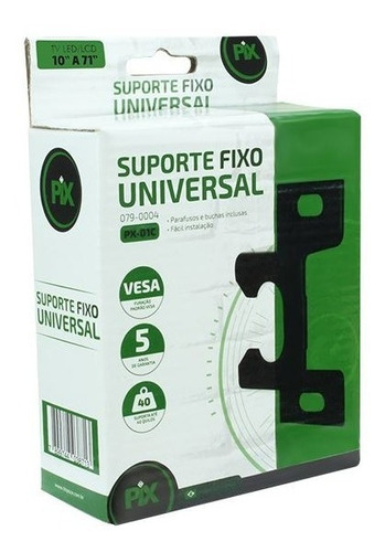 Mega Suporte Fixo Universal 10 A 71 Polegadas Led Lcd Ate40k