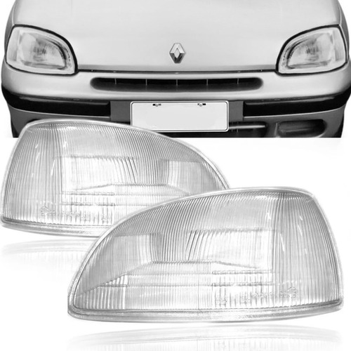 Lente Vidro Farol Renault Clio 1996 1997 1998 1999 - Unidade