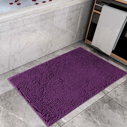 Catalina Home Tapete Baño Felpilla 24 X 36  Morado