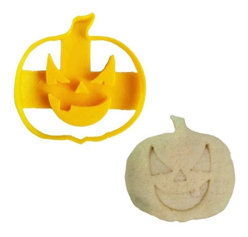 Cortante Plastico 3d Halloween Calabaza X 1