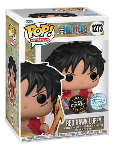 Boneco Funko Pop One Piece Chase Special Red Luffy 1273