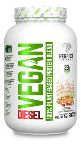 Perfect Sports - Diesel Vegana 1.5lbs Sabor Vainilla Ice Cream