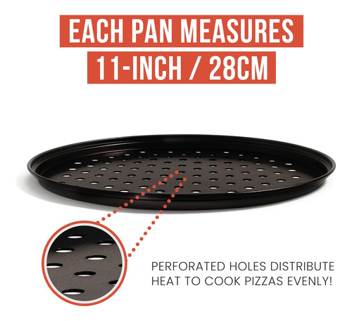 Chef Pomodoro Pizza Hornebing Con 3 Sartenes De Pizza Y De