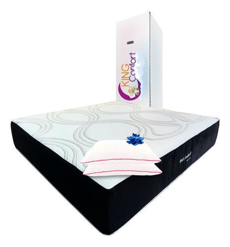 Colchón Matrimonial Memory Foam En Caja Altura 30 Cm Blanco