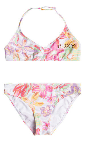 Bikini Roxy Roxy Tropical Time Tri Traje De Baño Para Niña,