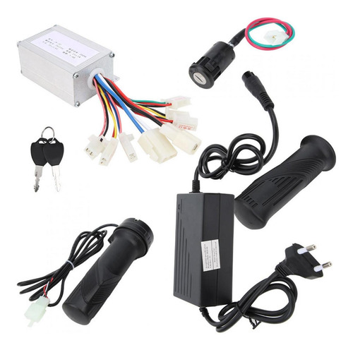 Kit De Controlador De Motor De Scooter De Bicicleta Eléctric