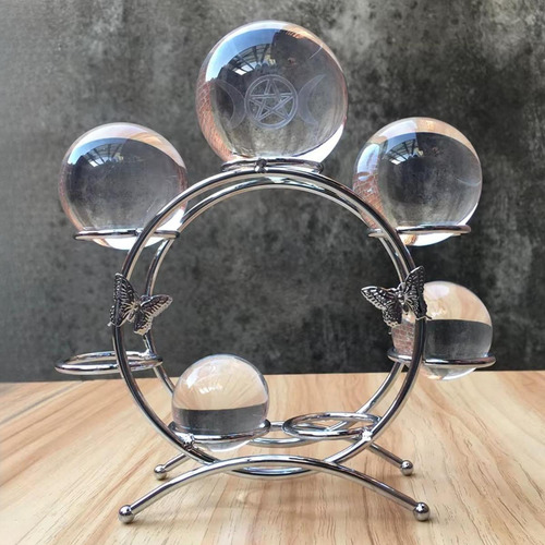 Bola De Cristal Base De Metal Base De Metal Rose Dorado
