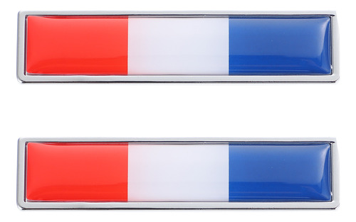 Adhesivo Metálico Con Diseño De Bandera Para Coche, 2 Unidad