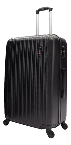 Mala De Viagem 23kg Média Londres ​Swiss Move Preto