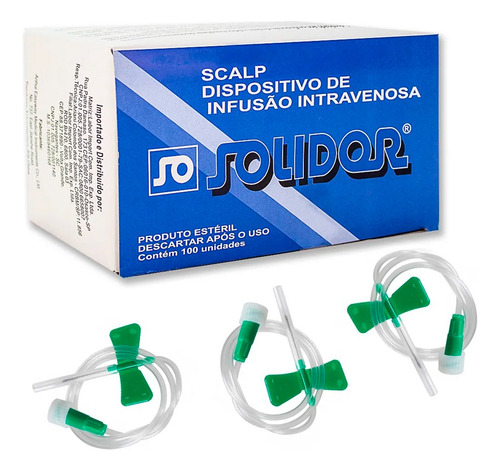 Scalp Escalpe Coleta Com Seringa 21g - Caixa 100 Unidades