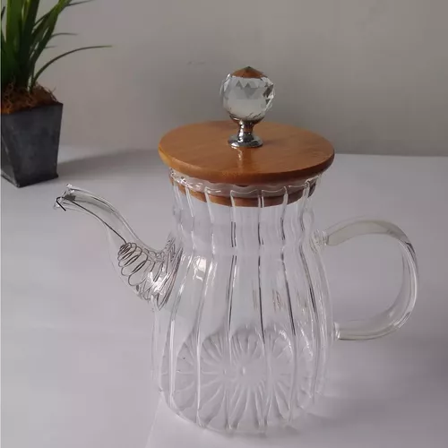 Tetera de Vidrio para Infusiones con Filtro 850ml