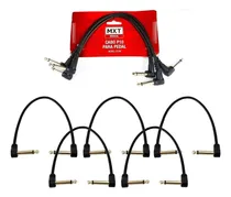 Comprar Kit 5 Cabos P10 Cabo Guitarra Pedal Fonte Pedais