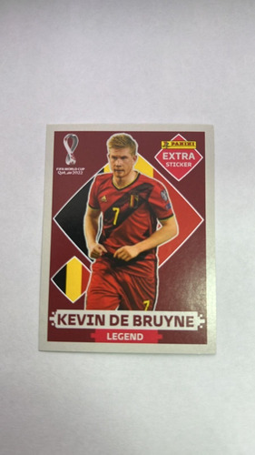 Extra Sticker Base Kevin De Bruyne Mundial Qatar 2022