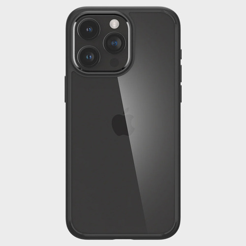 Funda Spigen para iPhone 15 Pro Ultra Hybrid, negro mate, color negro liso