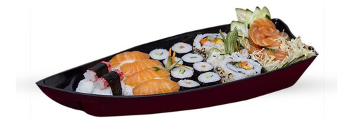 Envase Para Comida Asiática - Sushi  - Tipo Barco - G O935