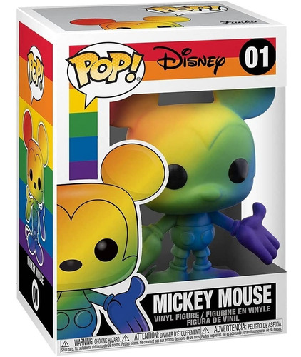 Funko Pop! Disney: Pride - Mickey Mouse Lgbt Original Nuevo!