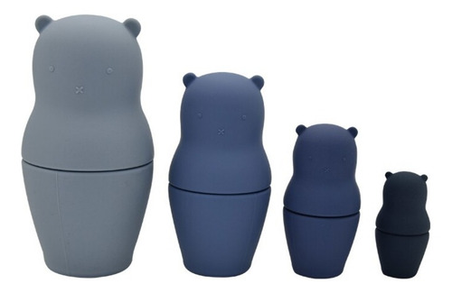 Matryoshka Papu Baby Juguete Didáctico De Silicón Para Bebés