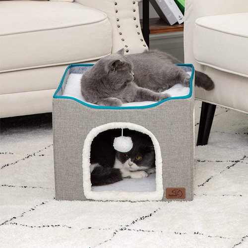 Cama Para Gatos Plegable Extraíble Y Lavable Casa Para Gatos