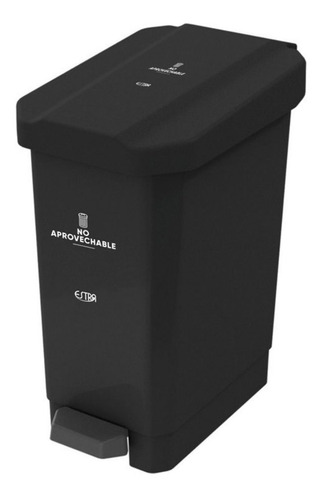 Caneca De Pedal Bins 22 Litros Negra 4-1042662