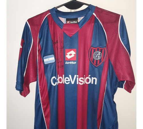 Camiseta San Lorenzo Lotto 2004 Utileria Aldo Paredes 