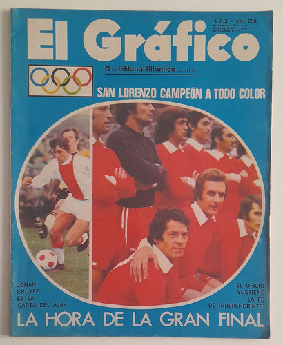 El Grafico 2761 - San Lorenzo Campeon 72 Independiente Ajax (Usado)