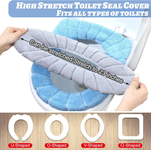 16 Almohadillas Más Gruesas Para Asiento De Inodoro, Calenta