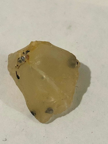 Ópalo Etíope 6,85 Cts Áspero Natural Certificado Amarillo